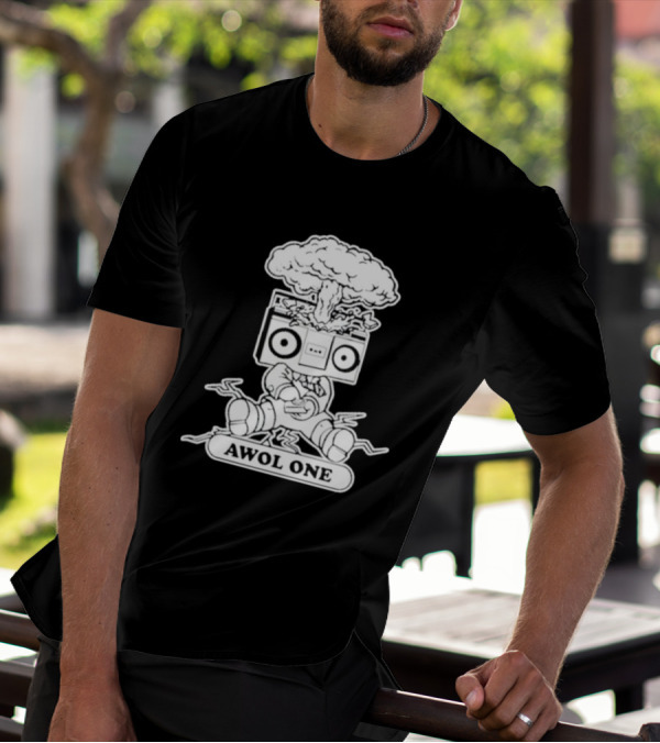 Awol One Exploding Boombox Head T-Shirt