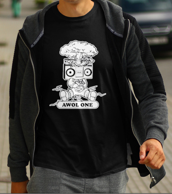 Awol One Exploding Boombox Head T-Shirt