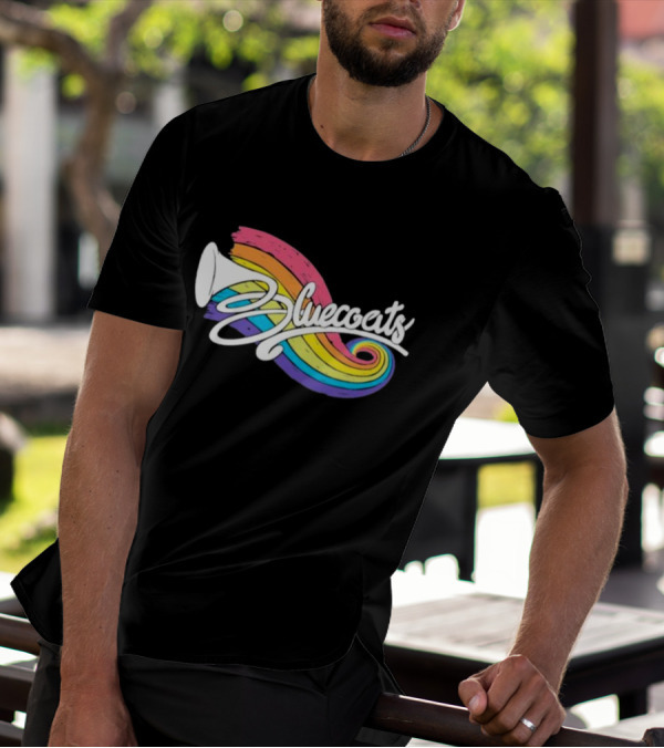 Bluecoats Horn With Rainbow Swirl T-Shirt