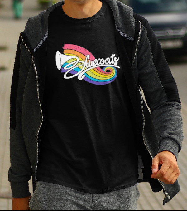 Bluecoats Horn With Rainbow Swirl T-Shirt