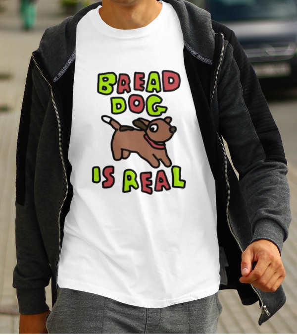 Bread Dog Is Real Fun Colorful T-Shirt