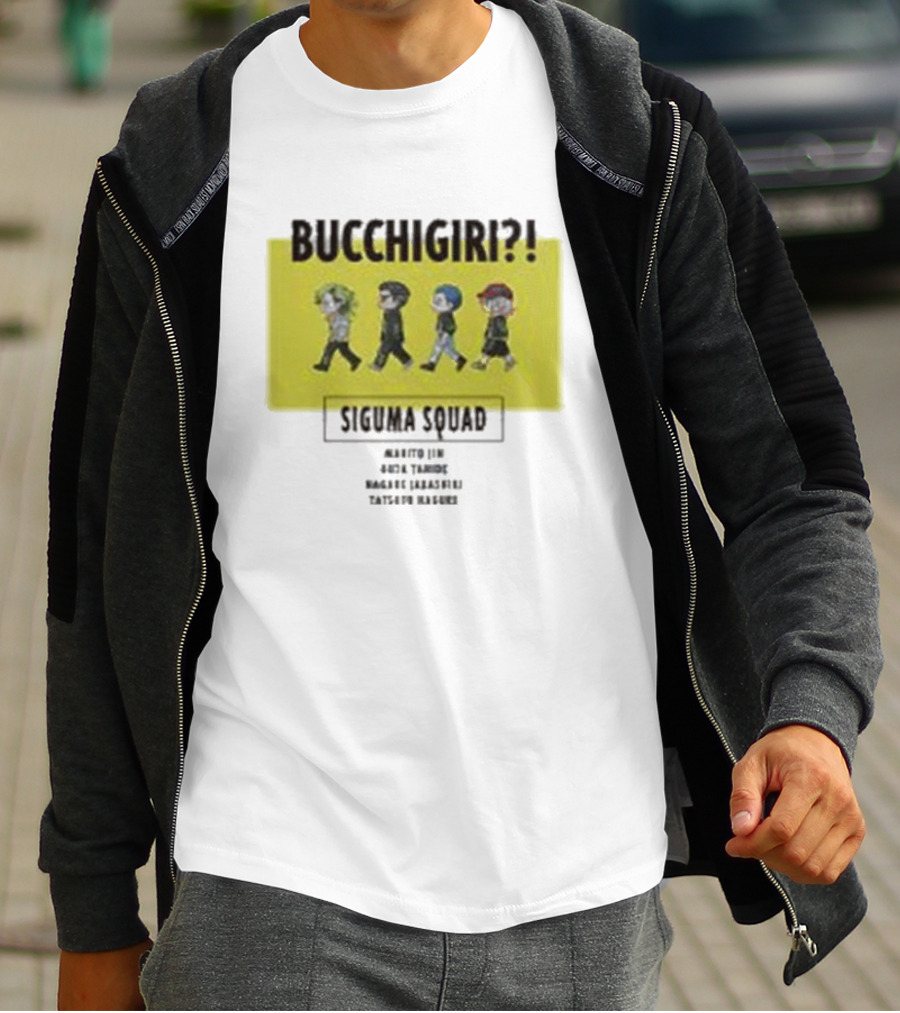 Bucchigiri Siguma Squad Anime Walk Chibitoko Series T-Shirt