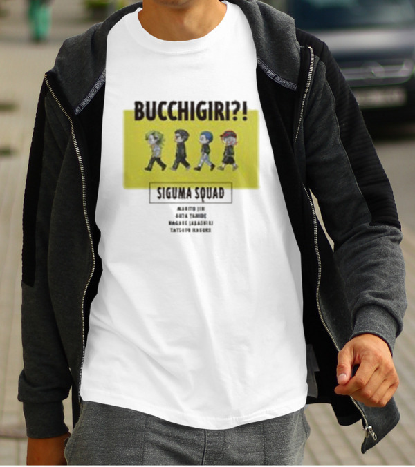 Bucchigiri Siguma Squad Anime Walk Chibitoko Series T-Shirt