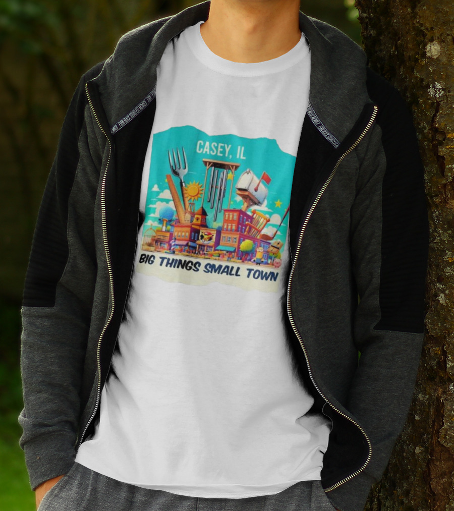 Casey IL Big Things Small Town Oversized Items And Landmarks T-Shirt