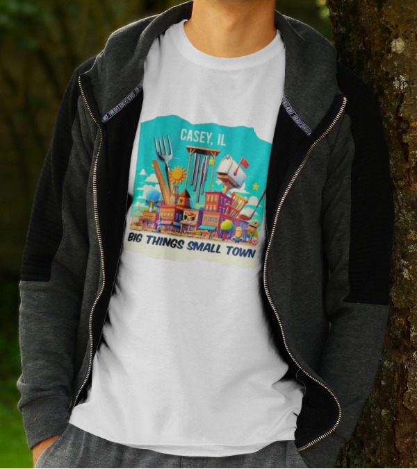 Casey IL Big Things Small Town Oversized Items And Landmarks T-Shirt