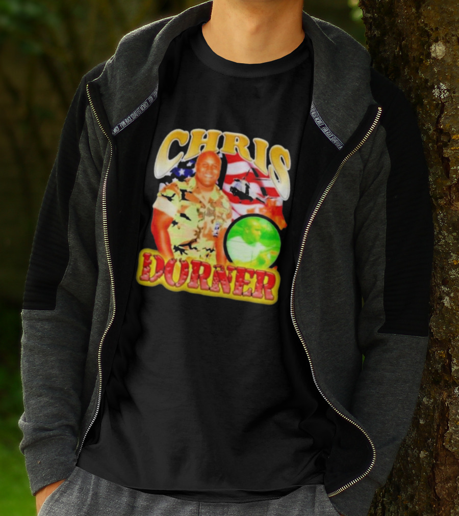 CHRIS DORNER USA Helicopter Camouflage T-Shirt