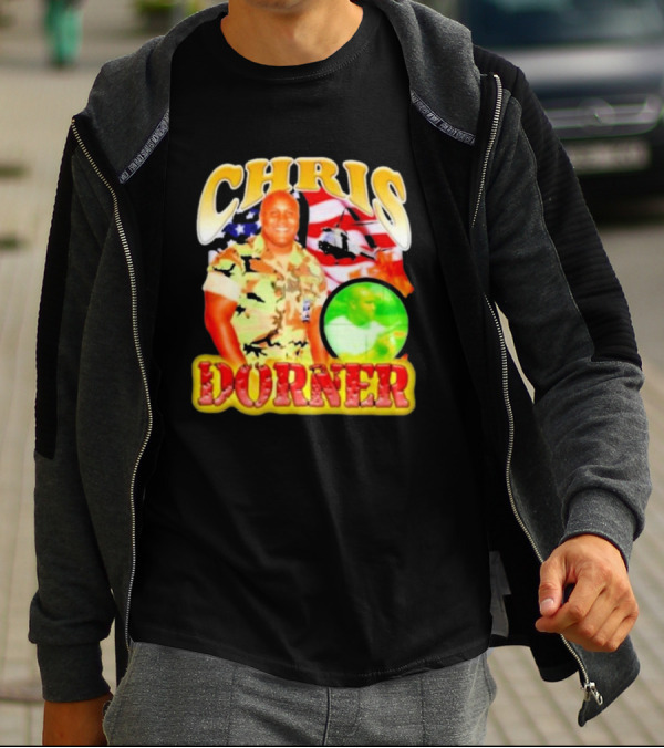 CHRIS DORNER USA Helicopter Camouflage T-Shirt