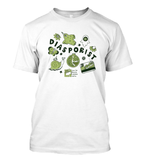 Diasporist Iconic Nature And Text Elements T-Shirt