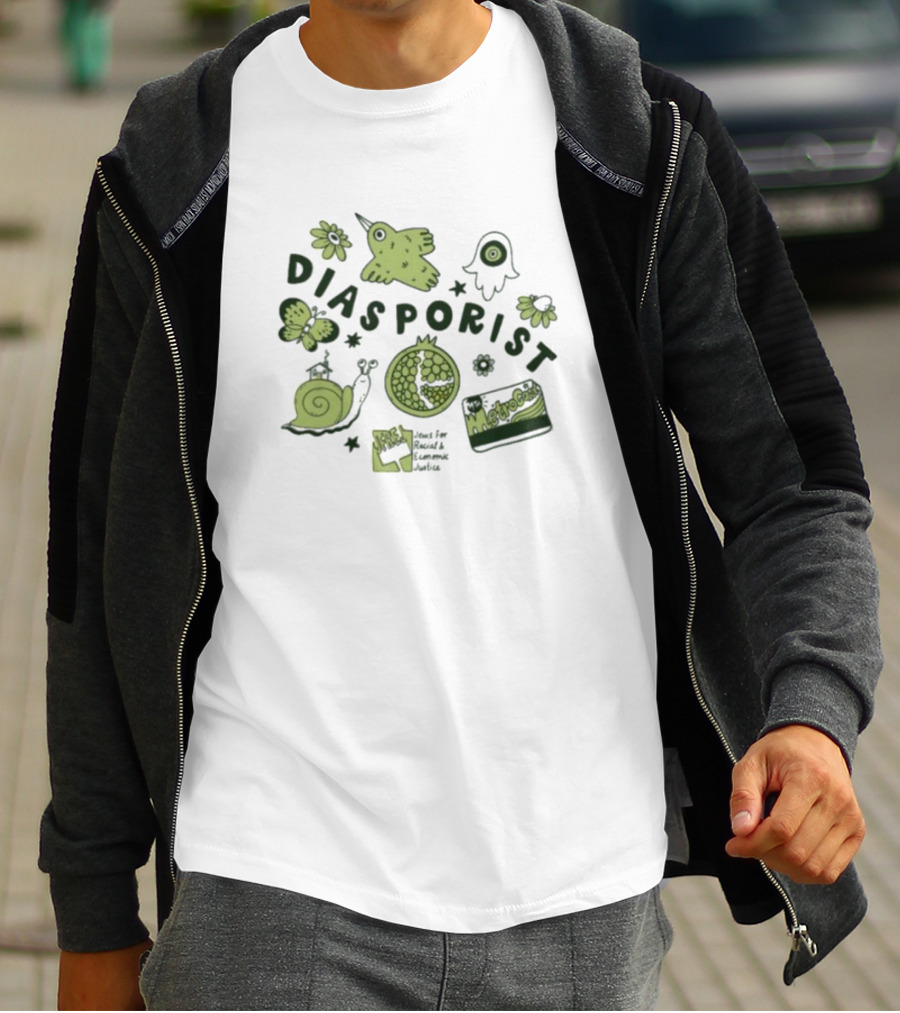 Diasporist Iconic Nature And Text Elements T-Shirt