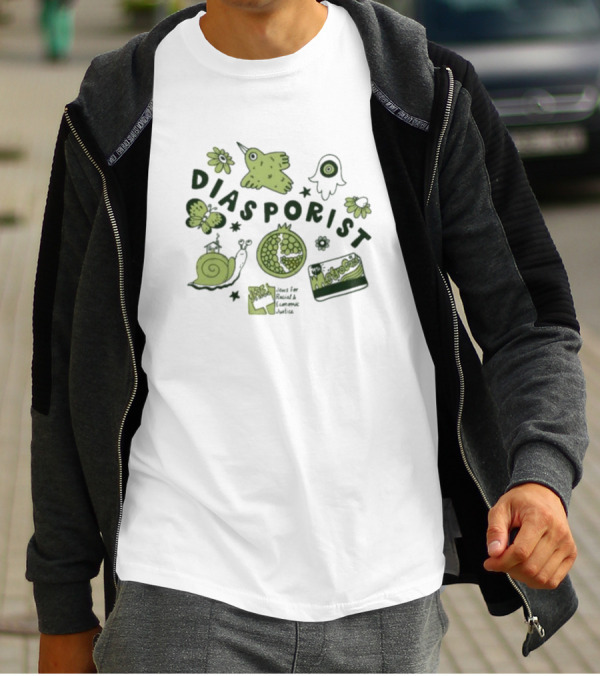 Diasporist Iconic Nature And Text Elements T-Shirt