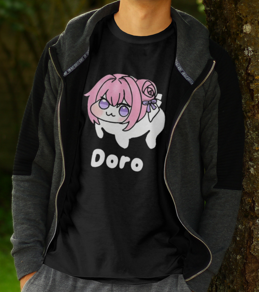 Doro Nikke Anime Pink Hair Character T-Shirt