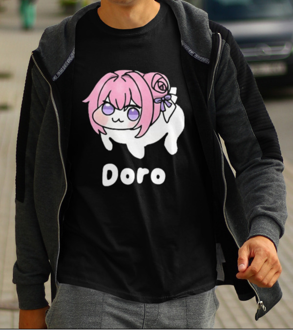 Doro Nikke Anime Pink Hair Character T-Shirt