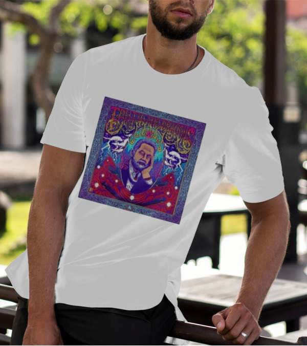 Truth And Dragons Psychedelic Portrait Neon T-Shirt