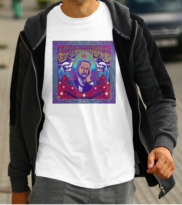 Truth And Dragons Psychedelic Portrait Neon T-Shirt