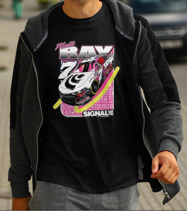 Malik Ray 7 NASCAR Coke Series Signal Racing Car T-Shirt