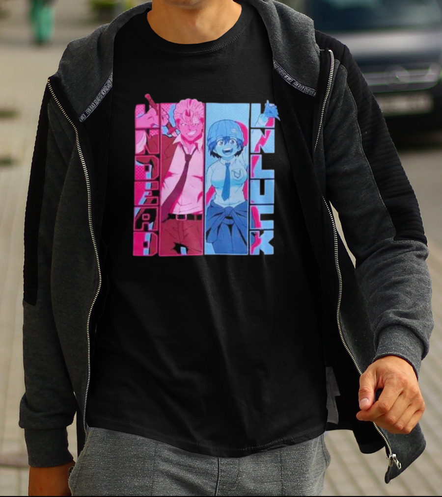Undead Unluck Andy Fuuko Manga Panel T-Shirt