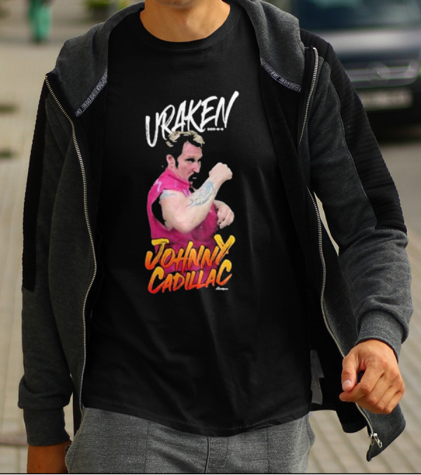 Uraken Johnny Cadillac Martial Arts Enthusiast With Dynamic Pose And Bold Colors T-Shirt