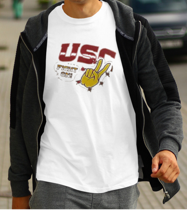 USC Fight On Travis Scott Collaboration T-Shirt