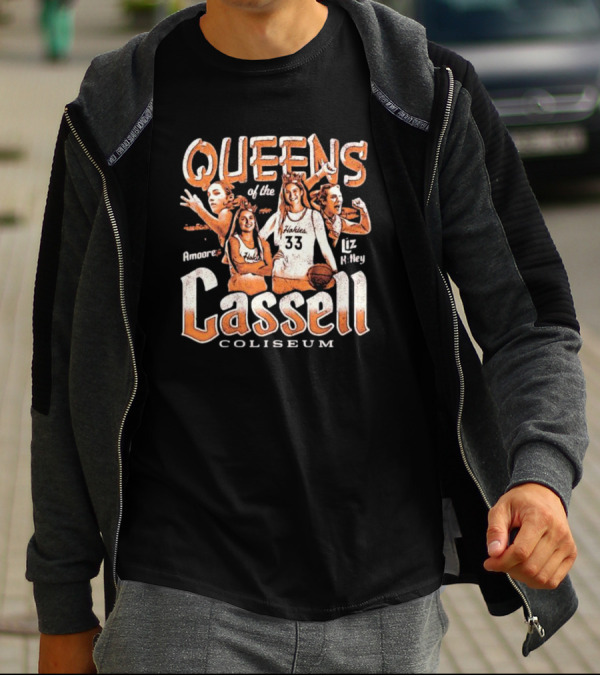 Virginia Tech Hokies Liz Kitley Georgia Amoore Queens Of Cassell Coliseum T-Shirt