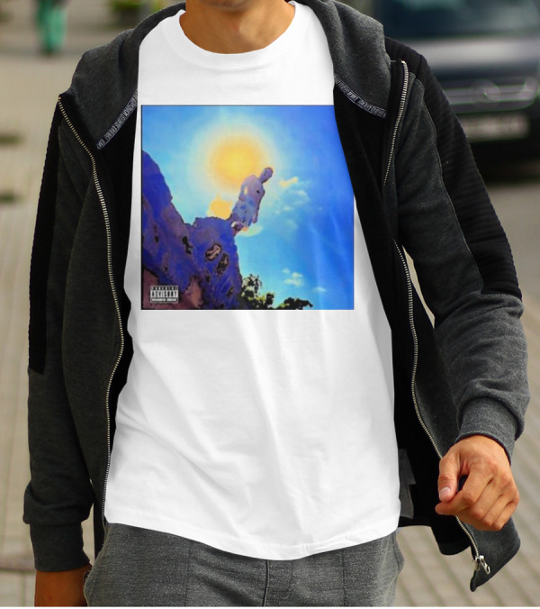 Wagmi Music Images Figure On Cliff With Sun And Clouds Cover T-Shirt