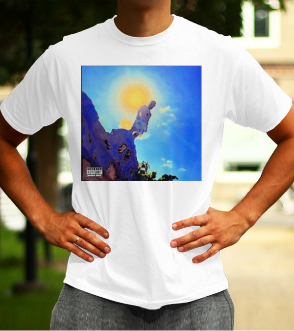 Wagmi Music Images Figure On Cliff With Sun And Clouds Cover T-Shirt