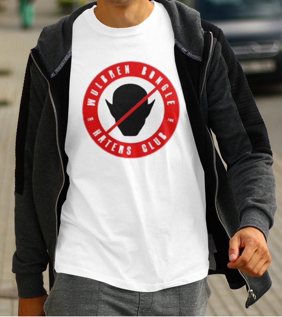 Wulbren Bongle Haters Club FWB Logo Red Circle T-Shirt
