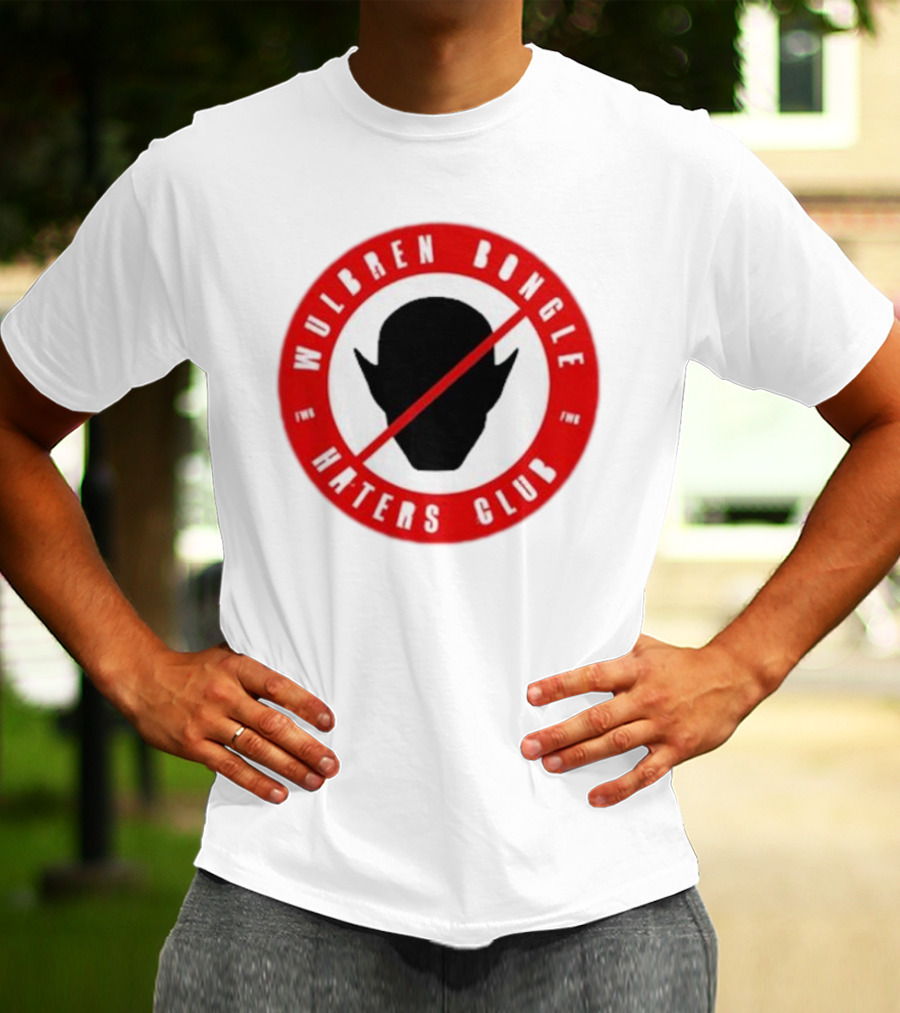 Wulbren Bongle Haters Club FWB Logo Red Circle T-Shirt