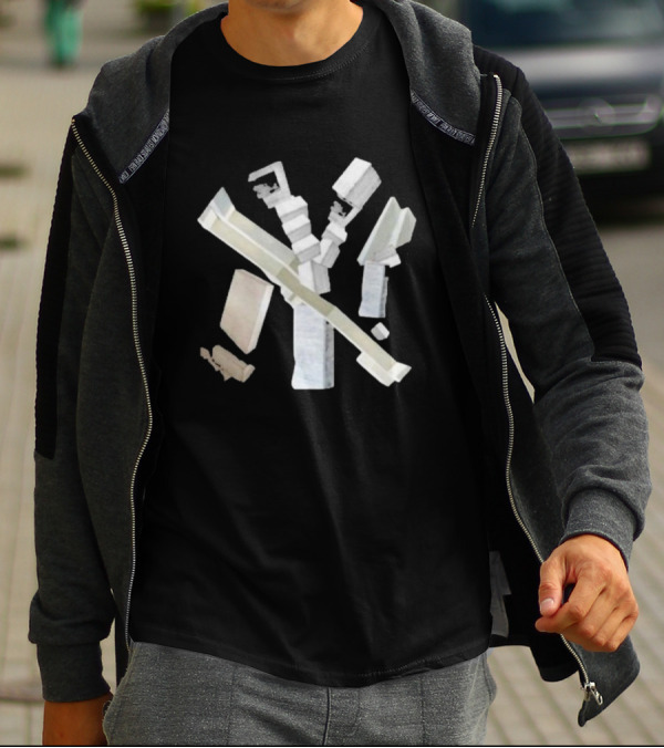 New York Bricks Urban Abstraction Iconic T-Shirt