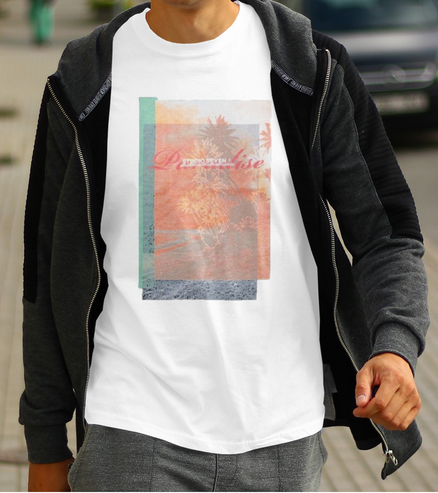 Paradise Studio Seven Tropical Overlay T-Shirt