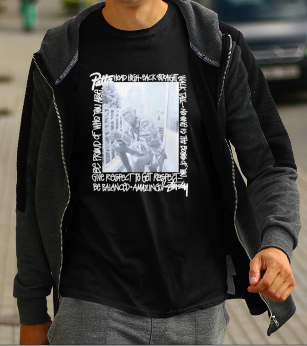Patta X Stussy Head High Be Proud Walk Tall No One Is The Boss Be Balanced Amazing T-Shirt