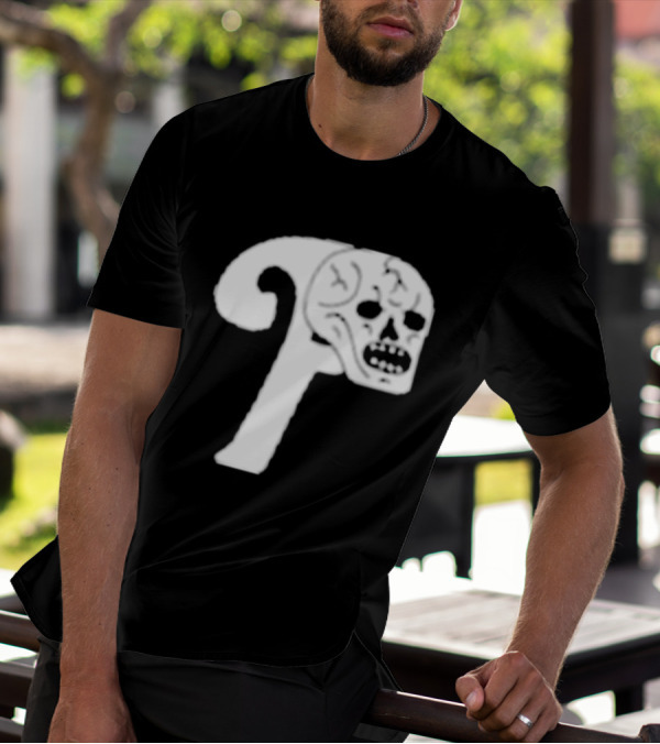 Philadelphia The Fighting Piss Missiles Skull T-Shirt