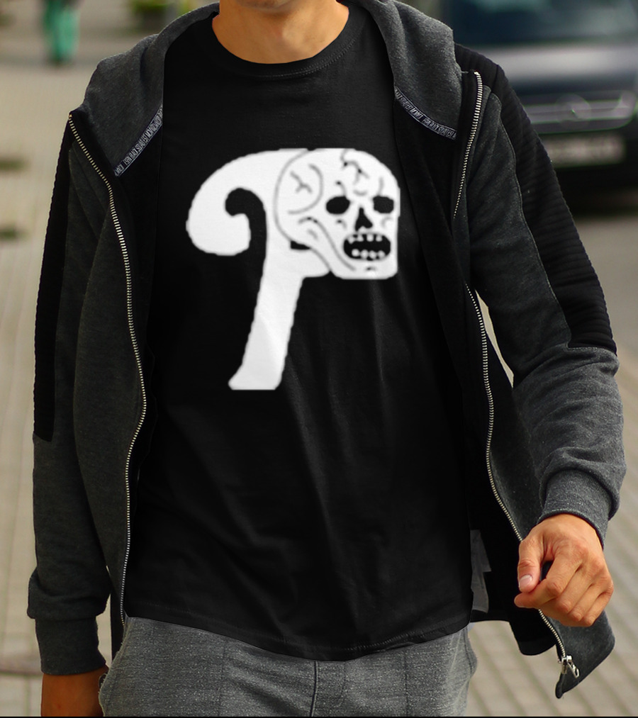 Philadelphia The Fighting Piss Missiles Skull T-Shirt