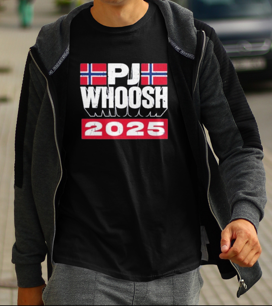 PJ Whoosh Norway Flags 2025 T-Shirt