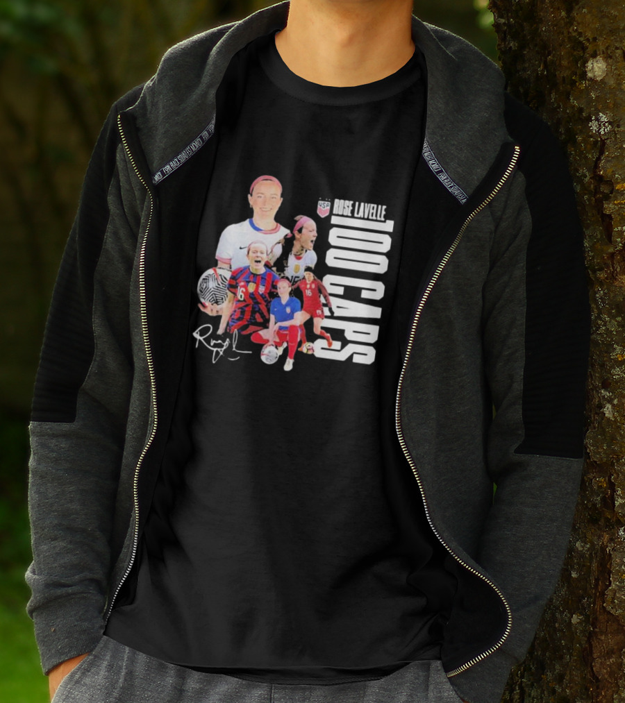 Rose Lavelle USA Soccer Milestone 100 Caps T-Shirt