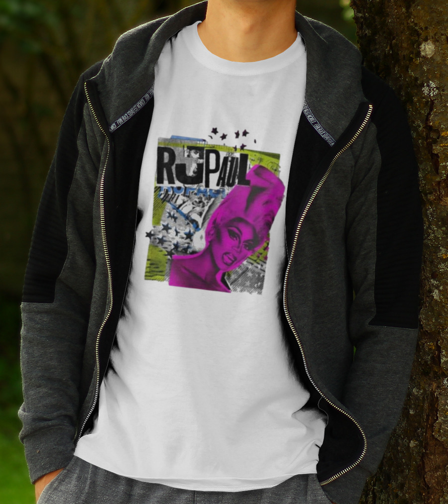 Rupaul Star Power Glam Pop Art Collage T-Shirt