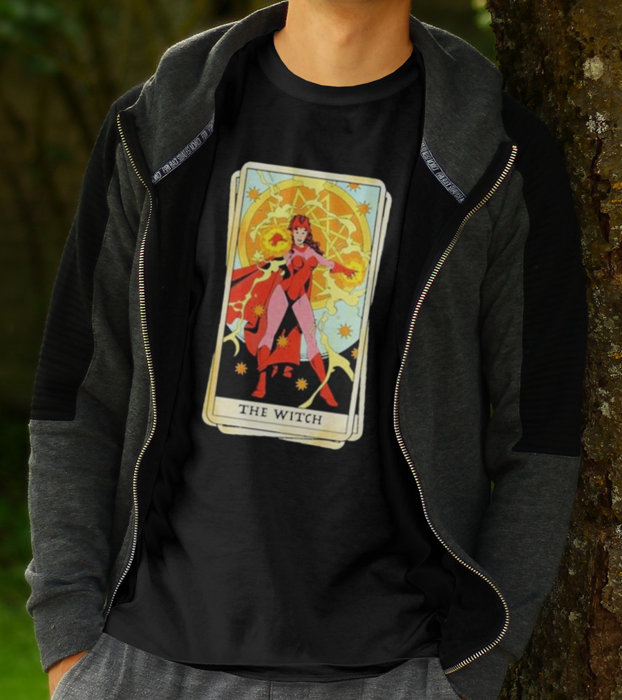 Tarot Card Featuring Scarlet Witch As The Witch T-Shirt