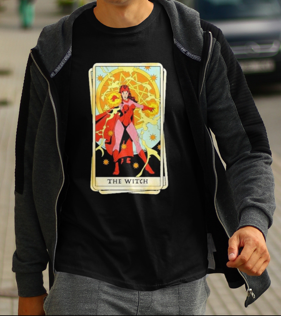 Tarot Card Featuring Scarlet Witch As The Witch T-Shirt
