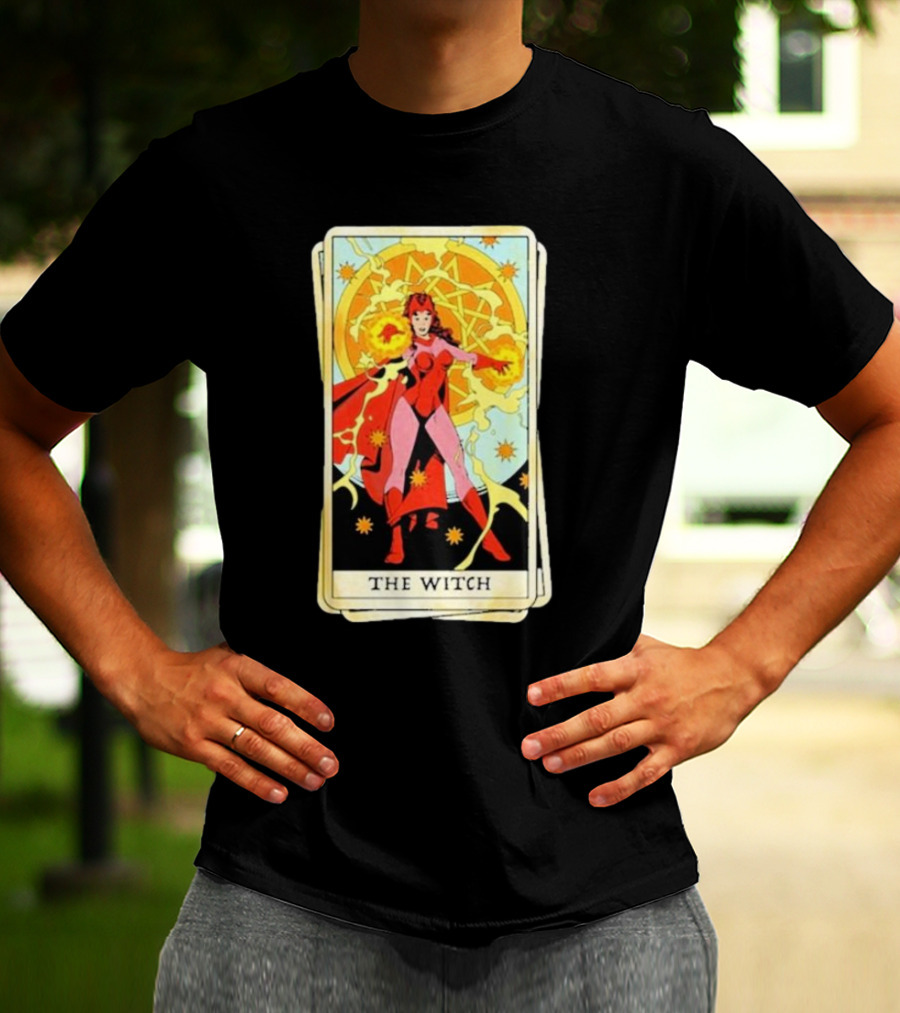 Tarot Card Featuring Scarlet Witch As The Witch T-Shirt