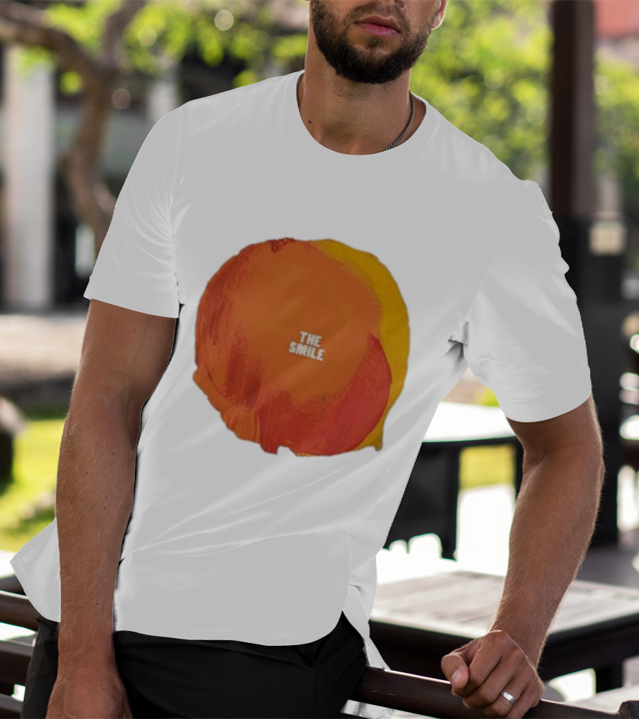 The Smile Sun Paint Texture Art Circle T-Shirt