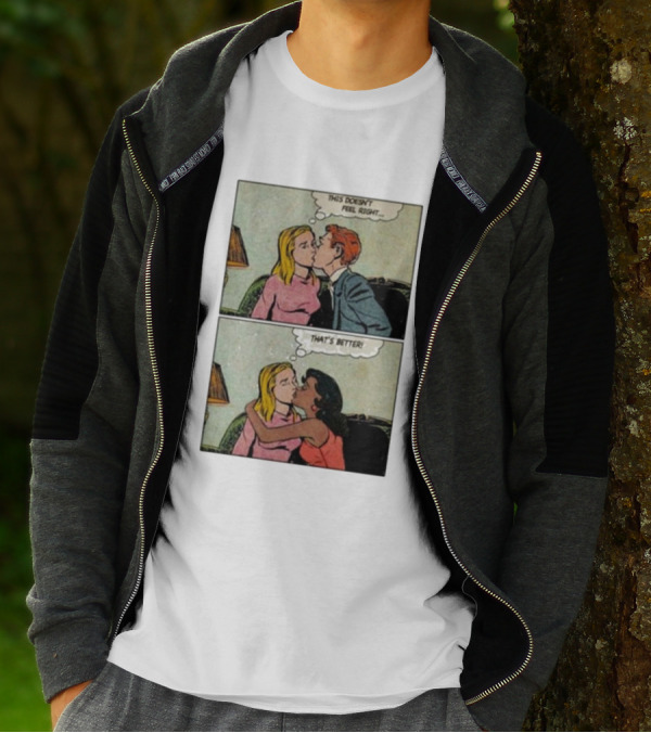 This Doesn’t Feel Right That’s Better Comic Panel With Thought Bubbles T-Shirt