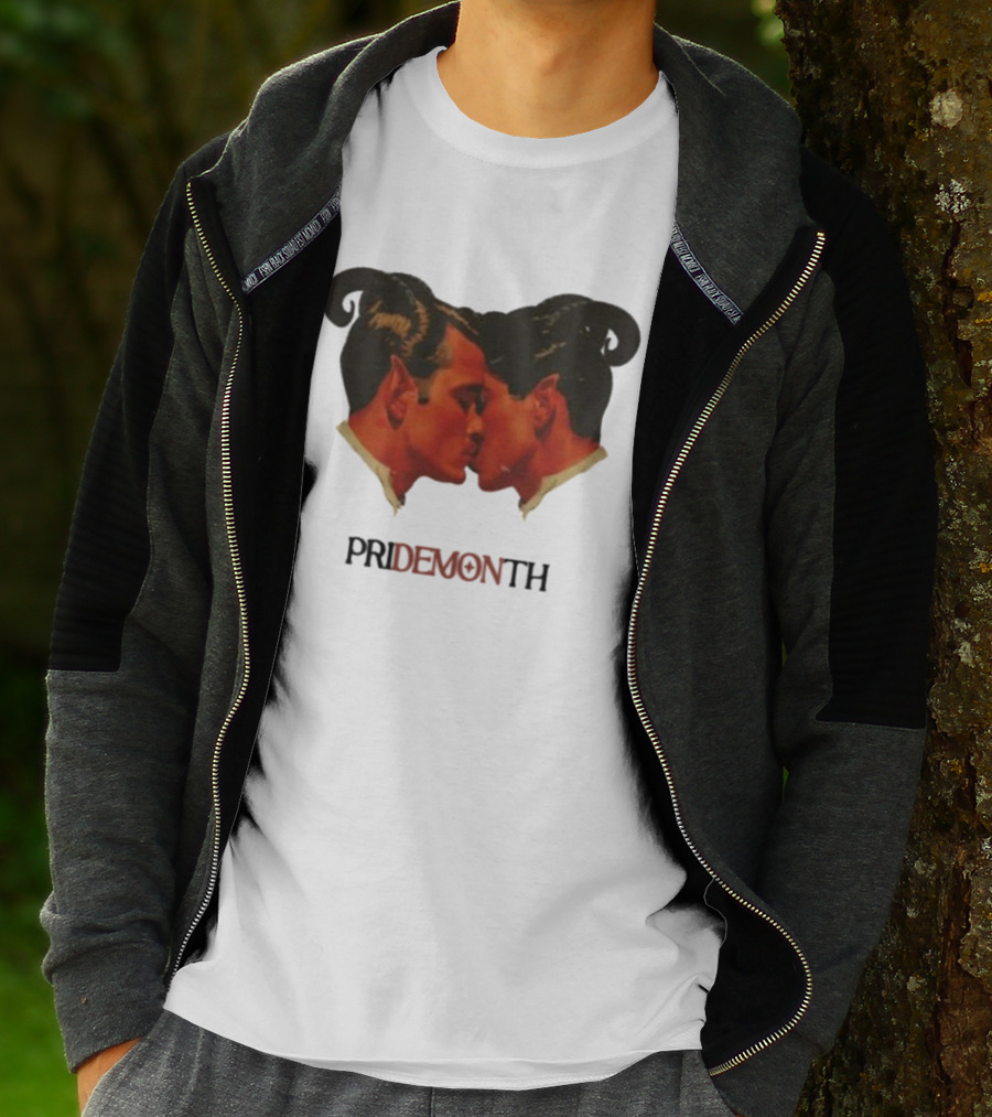 Vintage Fantasy Pride Month Pride Month Demon Lovers T-Shirt