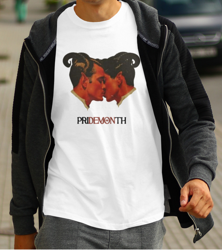 Vintage Fantasy Pride Month Pride Month Demon Lovers T-Shirt