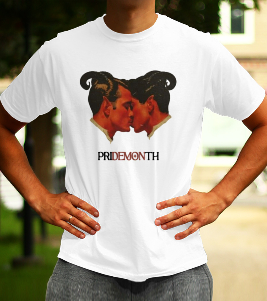 Vintage Fantasy Pride Month Pride Month Demon Lovers T-Shirt