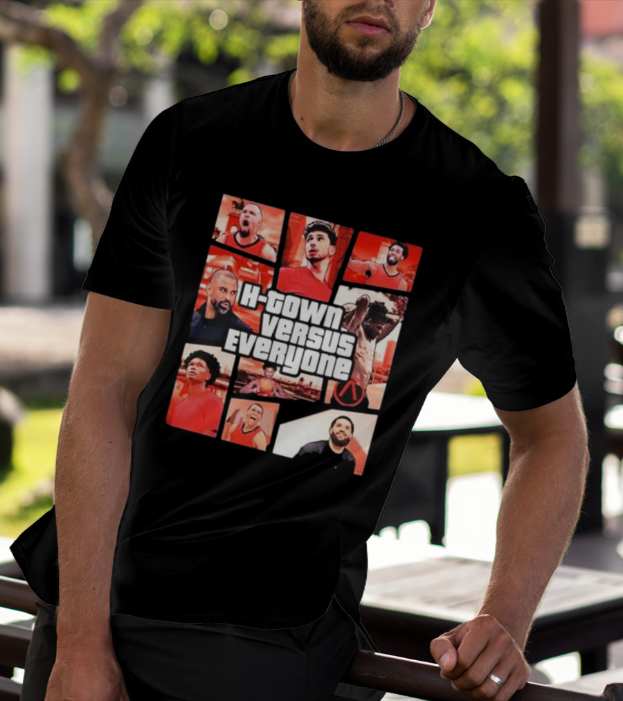 H-Town Versus Everyone Aaron Patterson Style Gta Inspired Sportswear T-Shirt