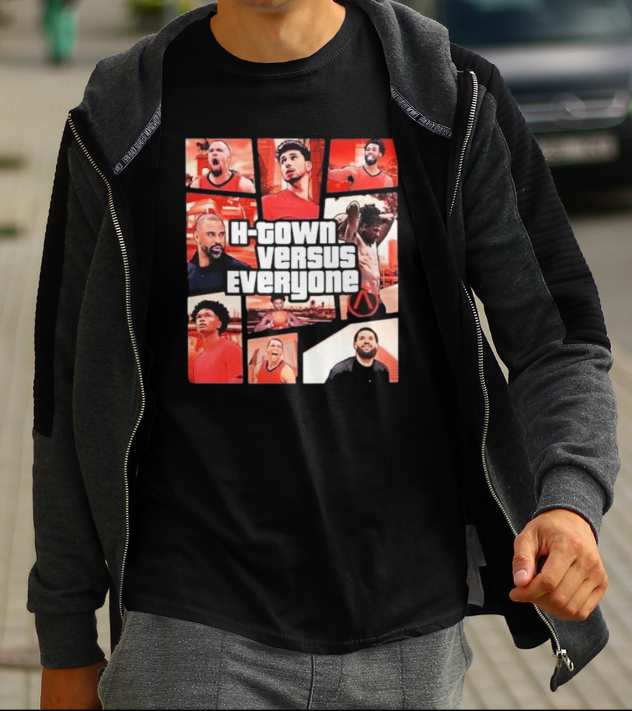 H-Town Versus Everyone Aaron Patterson Style Gta Inspired Sportswear T-Shirt