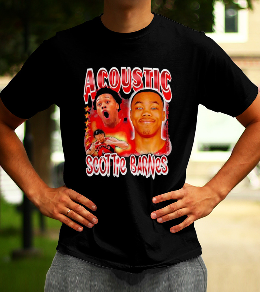 Acoustic Scottie Barnes NBA All-Star Raptors T-Shirt