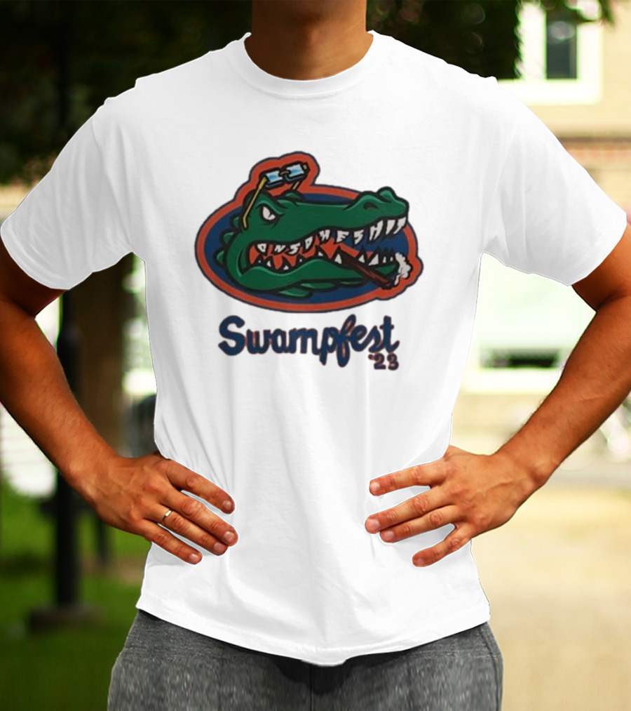 Adam22 Swampfest 23 Gator Smoking Cigar T-Shirt