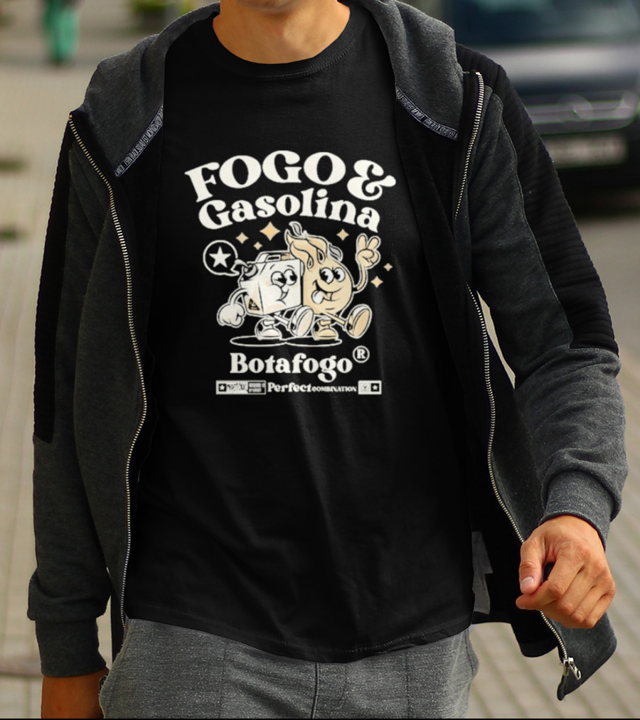 Fogo E Gasolina Botafogo Perfect Combination T-Shirt