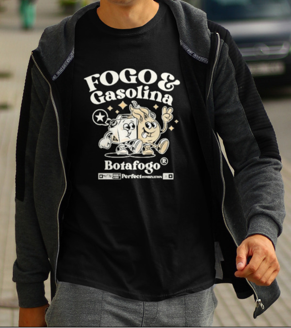 Fogo E Gasolina Botafogo Perfect Combination T-Shirt
