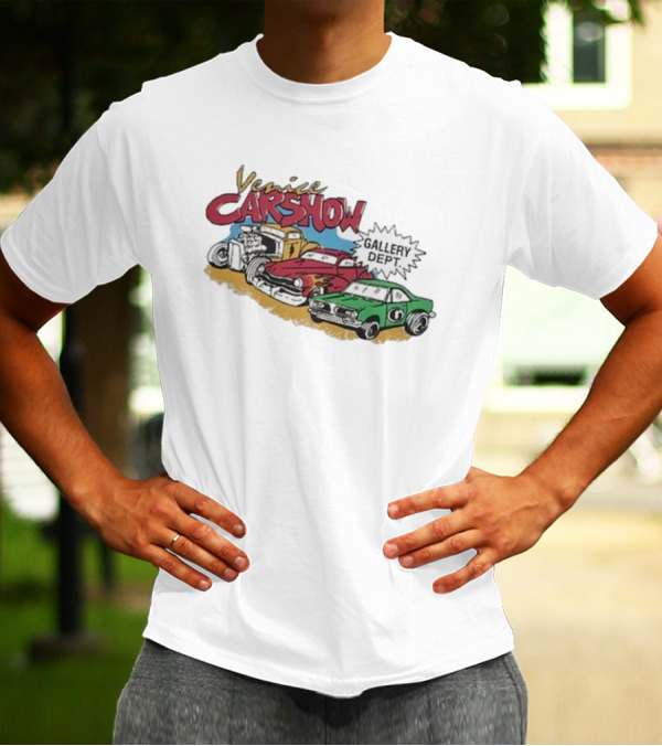 Venice Car Show Gallery Dept Vintage Cars Racing T-Shirt